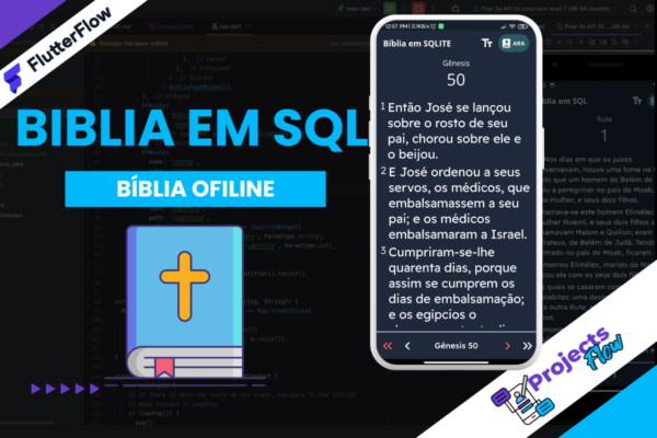 Biblia em SQLite - Projeto Completo | 100% ofiline - FlutterFlow